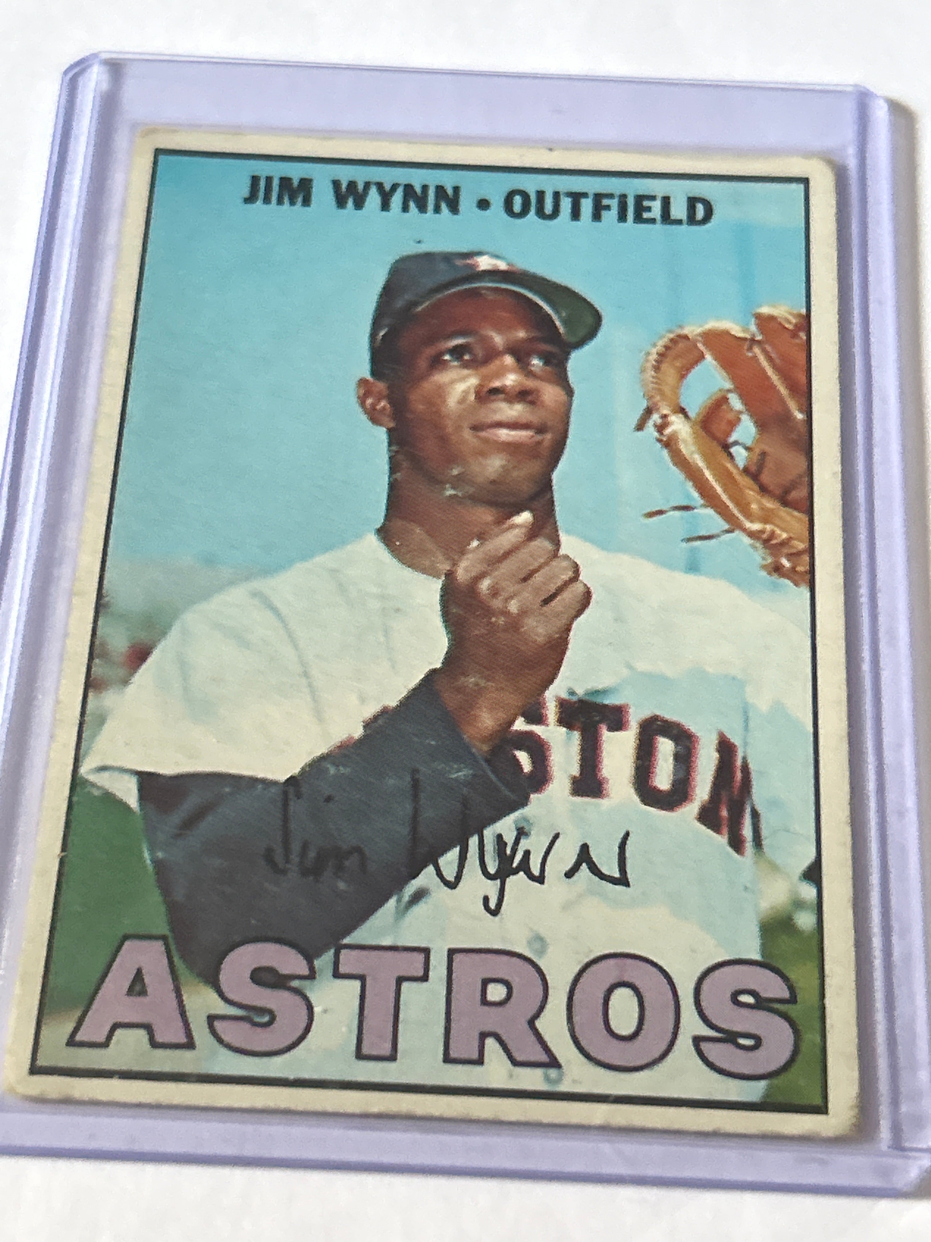 1967 Topps - Jimmy Wynn #390 Jim on Card