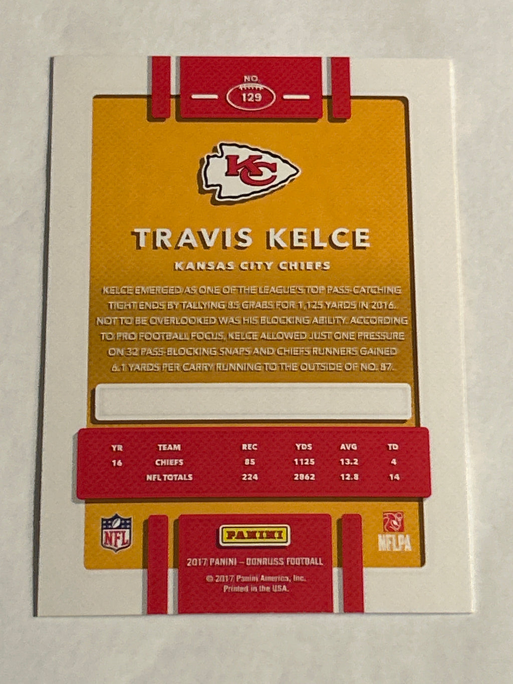 2017 Panini Donruss - Travis Kelce #129