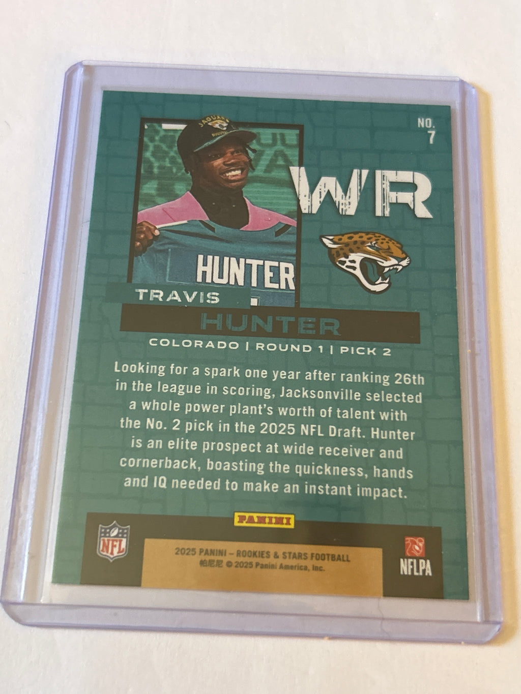 2025 Panini Rookies & Stars - Draft Class Travis Hunter #7 (RC)