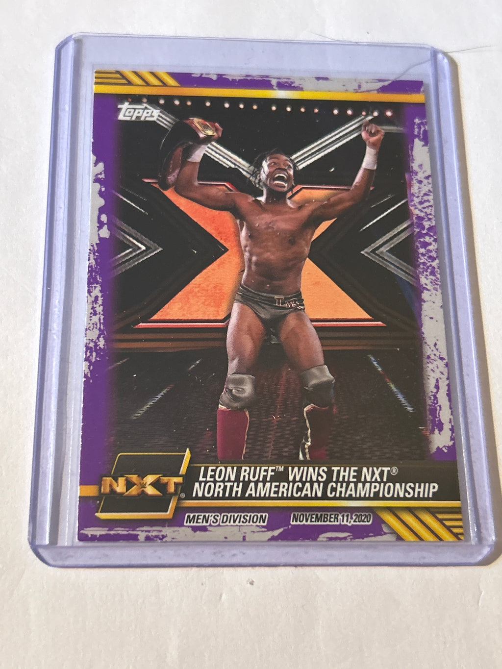 Leon Ruff – NXT North American Championship (Topps, 2020)#85, purple