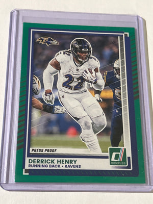 2025 Panini Donruss - Derrick Henry #153 Press Proof Green