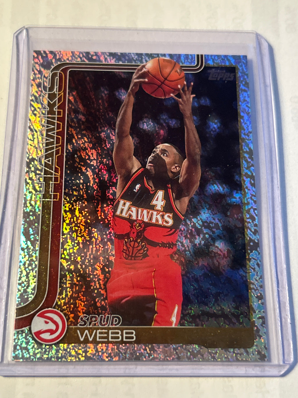 2025-26 Topps Spud Webb #266 Foil Parallel Hawks