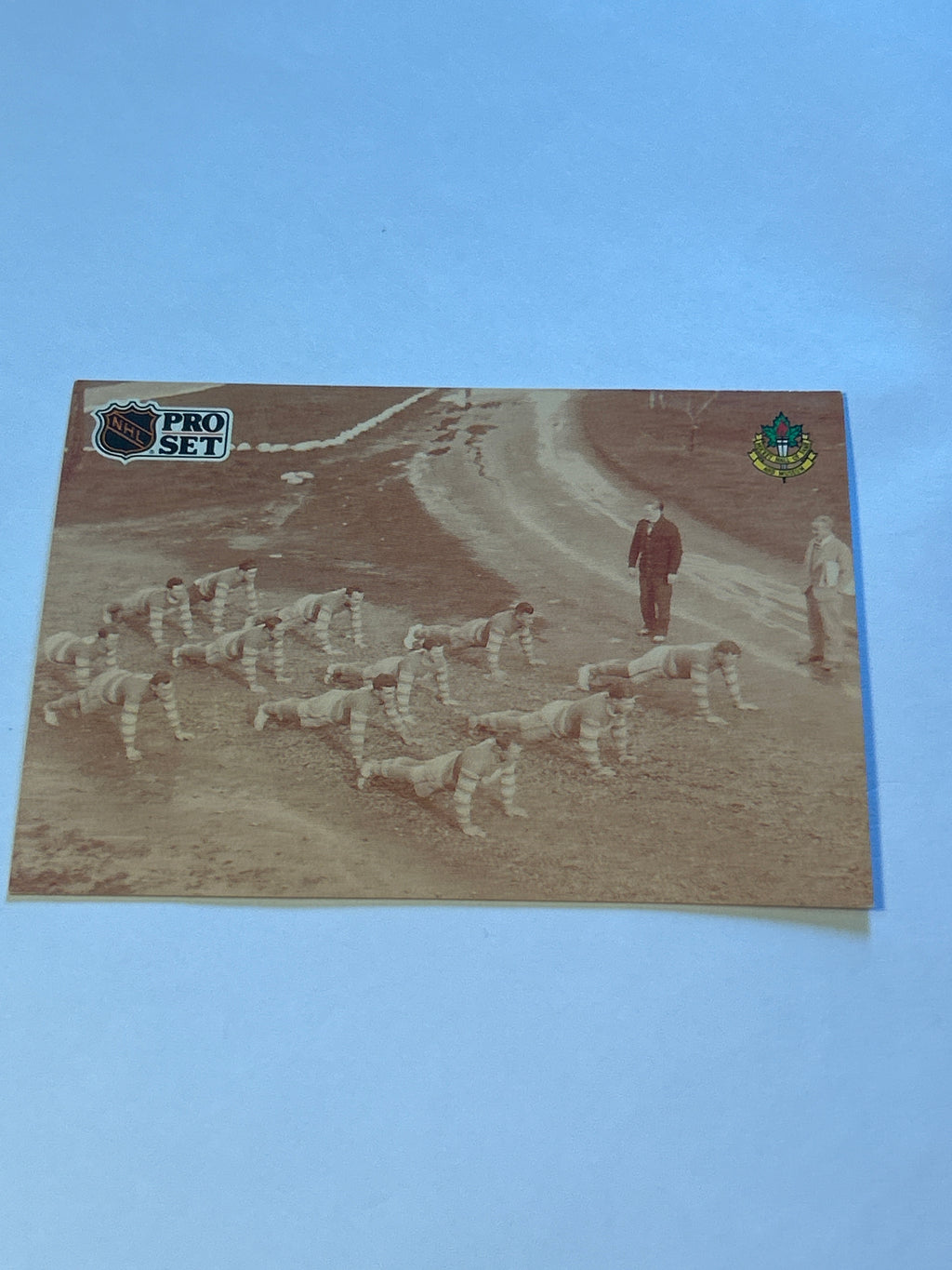 1991‑92 Pro Set Platinum “Vintage Hockey” – Outdoor Practice Scene