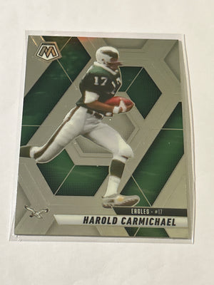 2025 Panini Mosaic - Harold Carmichael #55 Green Mosaic Prizm
