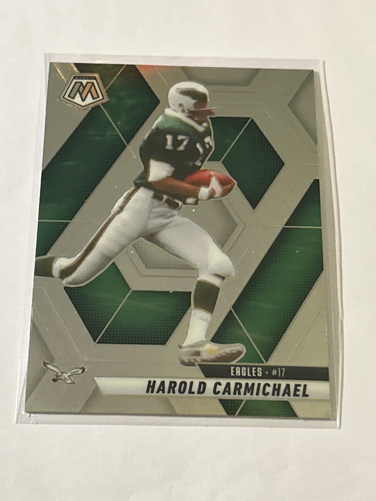 2025 Panini Mosaic - Harold Carmichael #55 Green Mosaic Prizm