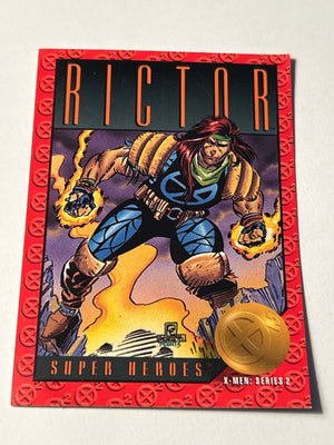 Rictor Super Heroes 26 X-men: Series 2 1993 Trading Card Tcg