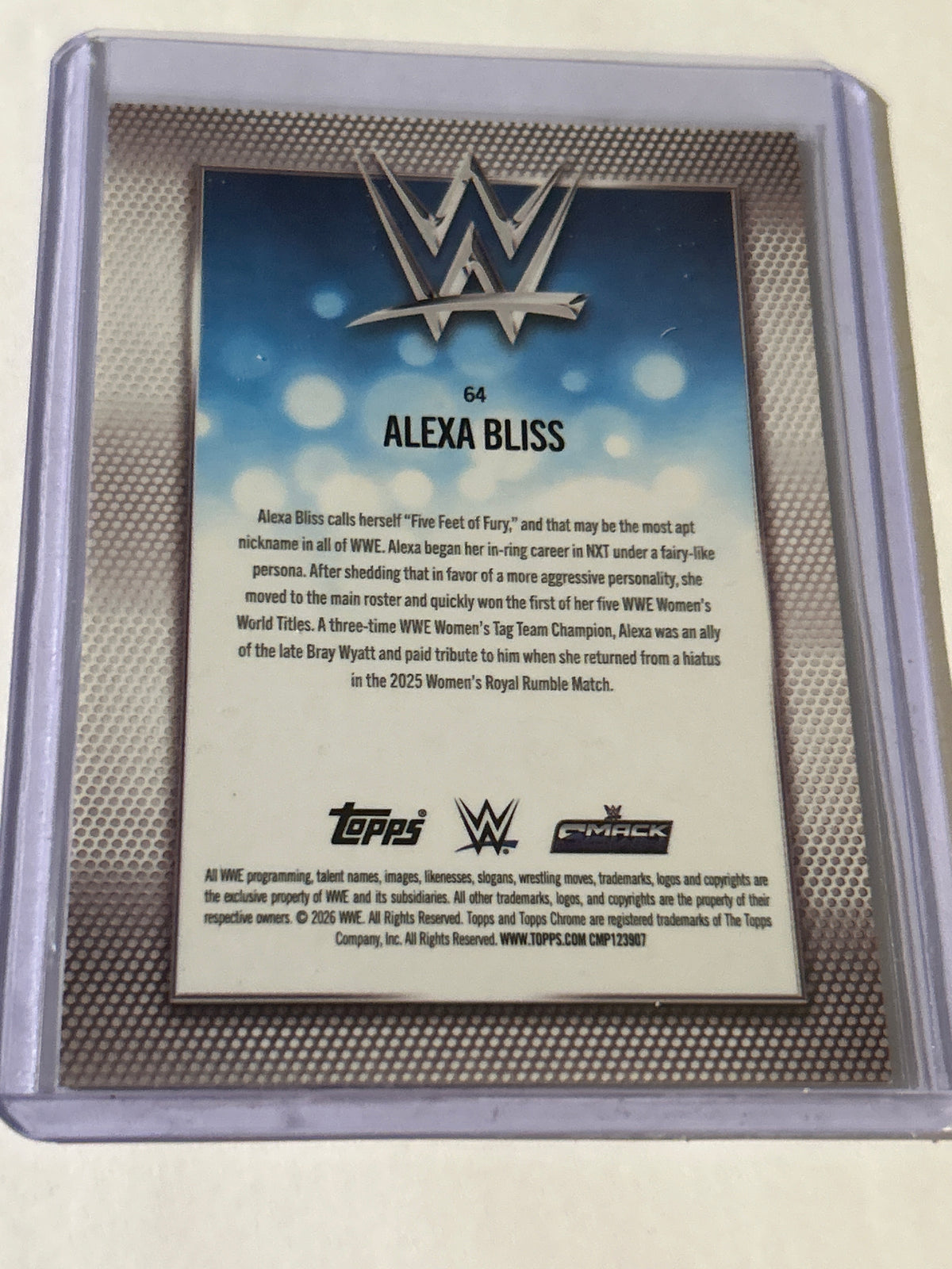 2026 Topps Chrome WWE Alexa Bliss #64 Prizm Refractor