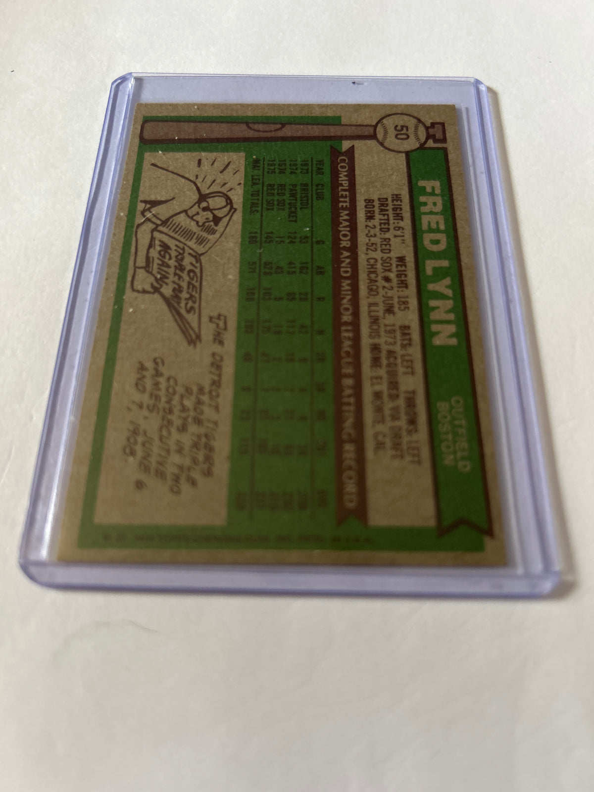 1976 Topps - Fred Lynn #50
