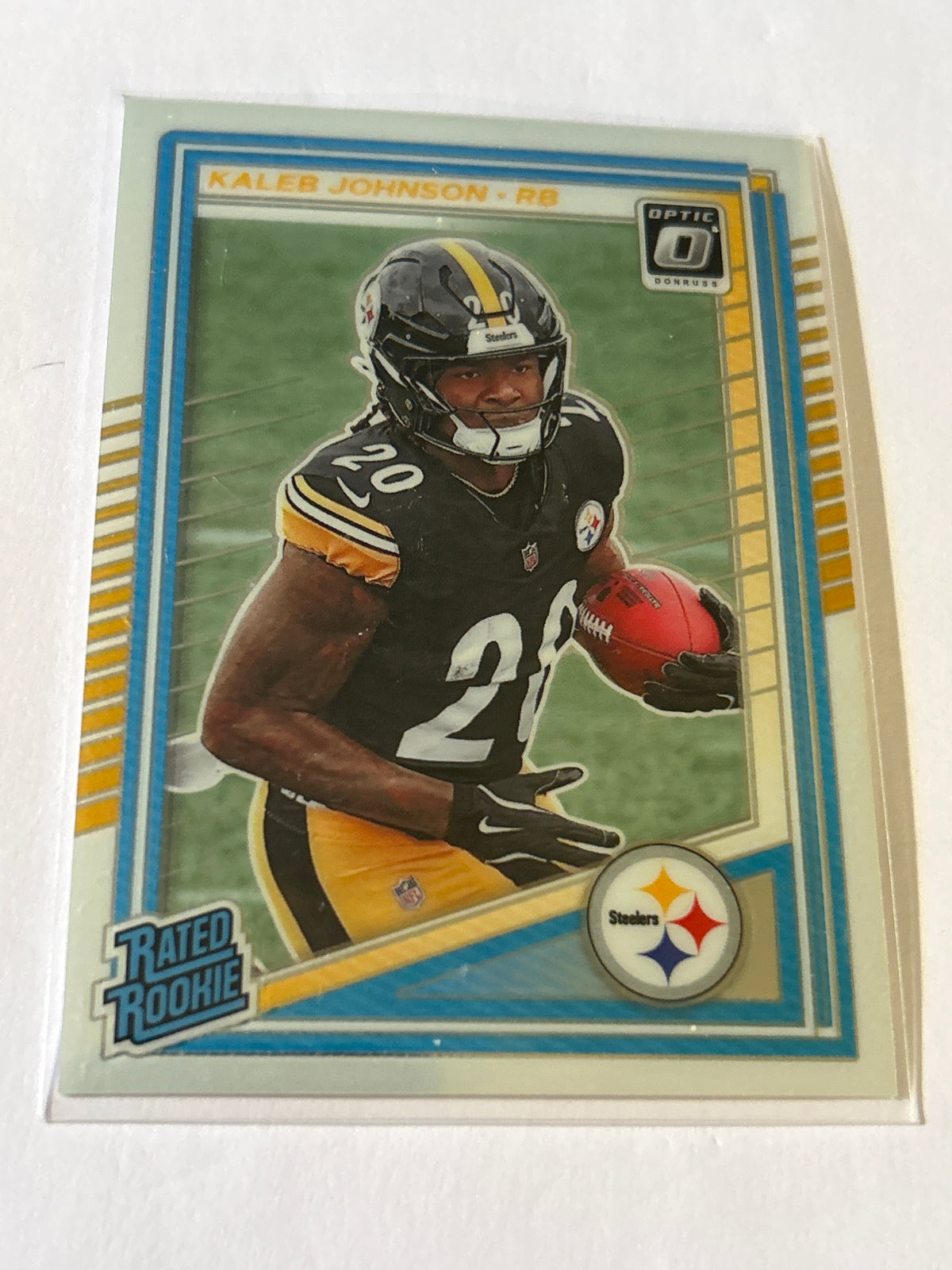 2025 Panini Donruss Optic - Rated Rookie Kaleb Johnson #232 (RC)