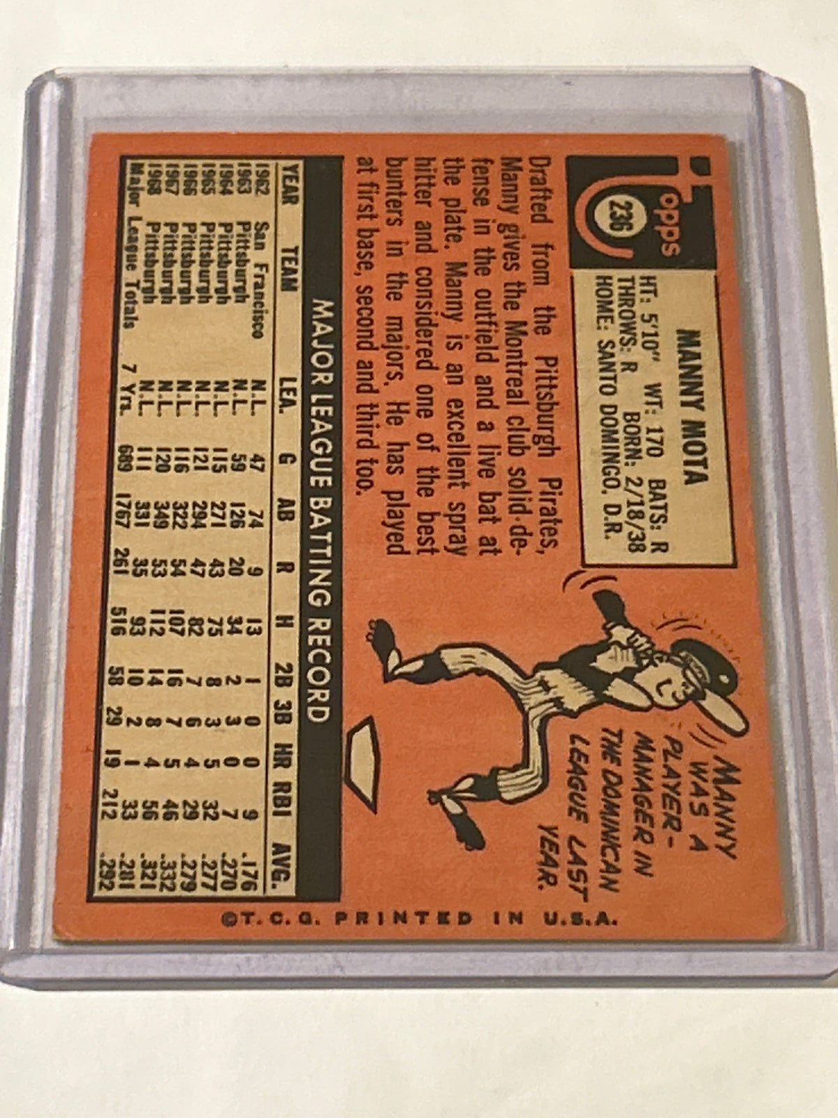 1969 Topps - Manny Mota #236