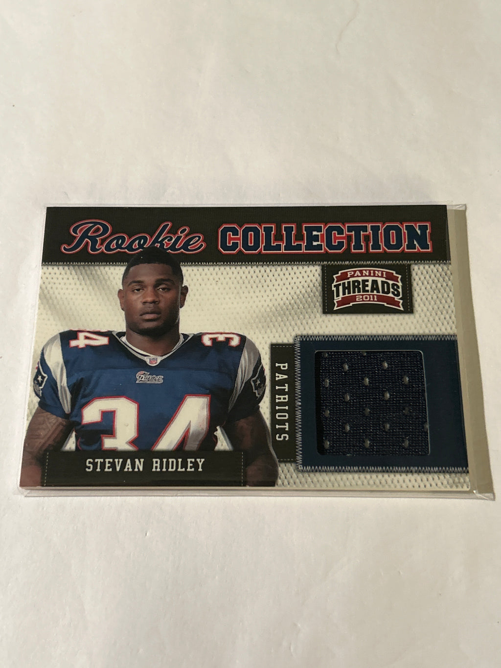 2011 Panini Threads - Rookie Collection Materials Stevan Ridley #186/299