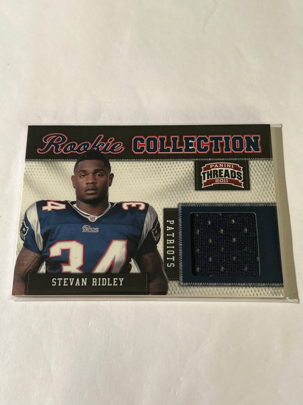 2011 Panini Threads - Rookie Collection Materials Stevan Ridley #186/299