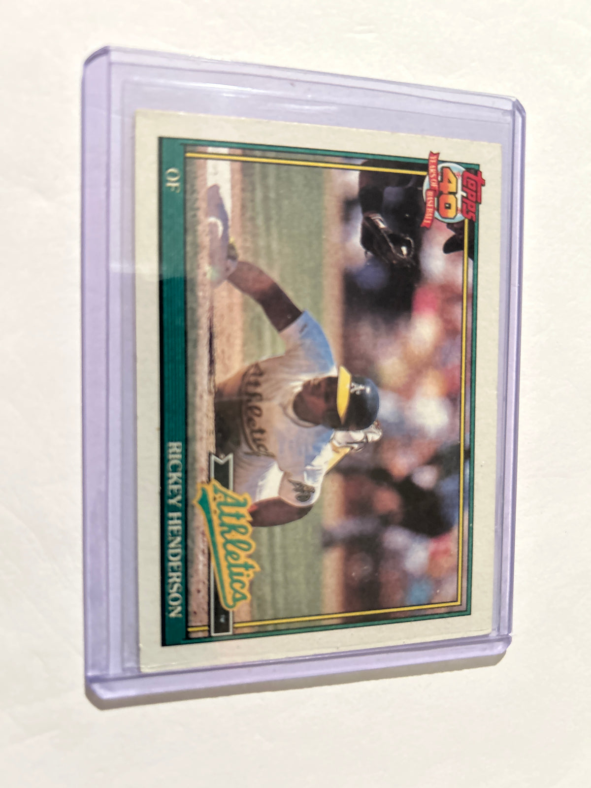 Topps 1991 Rickey Henderson #670 Athletics 40th Anniversary Issue