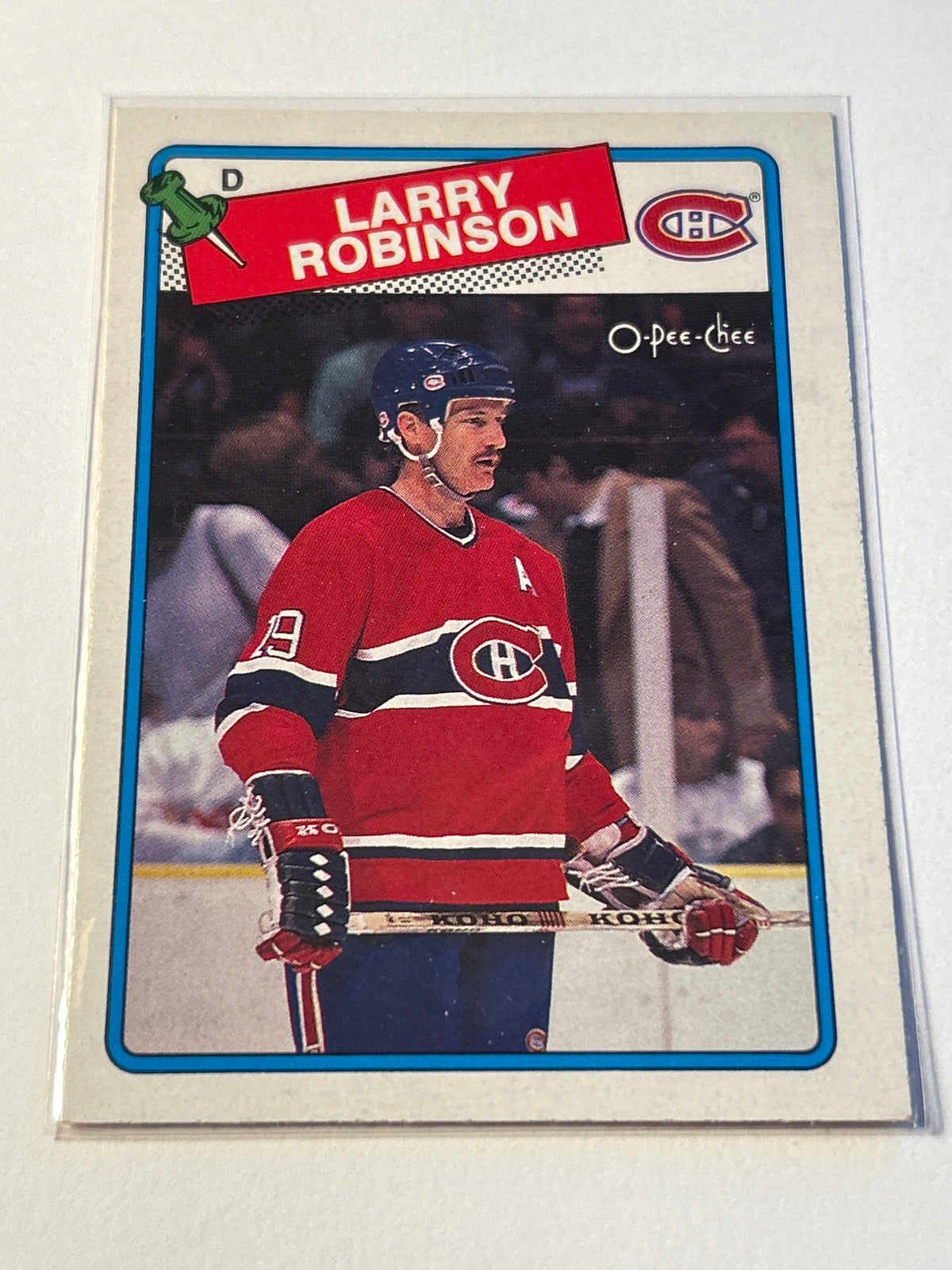 1988-89 O-Pee-Chee Larry Robinson Montreal Canadiens HOF