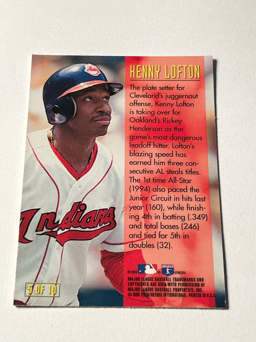 1995 Skybox Emotion - Masters Kenny Lofton #5