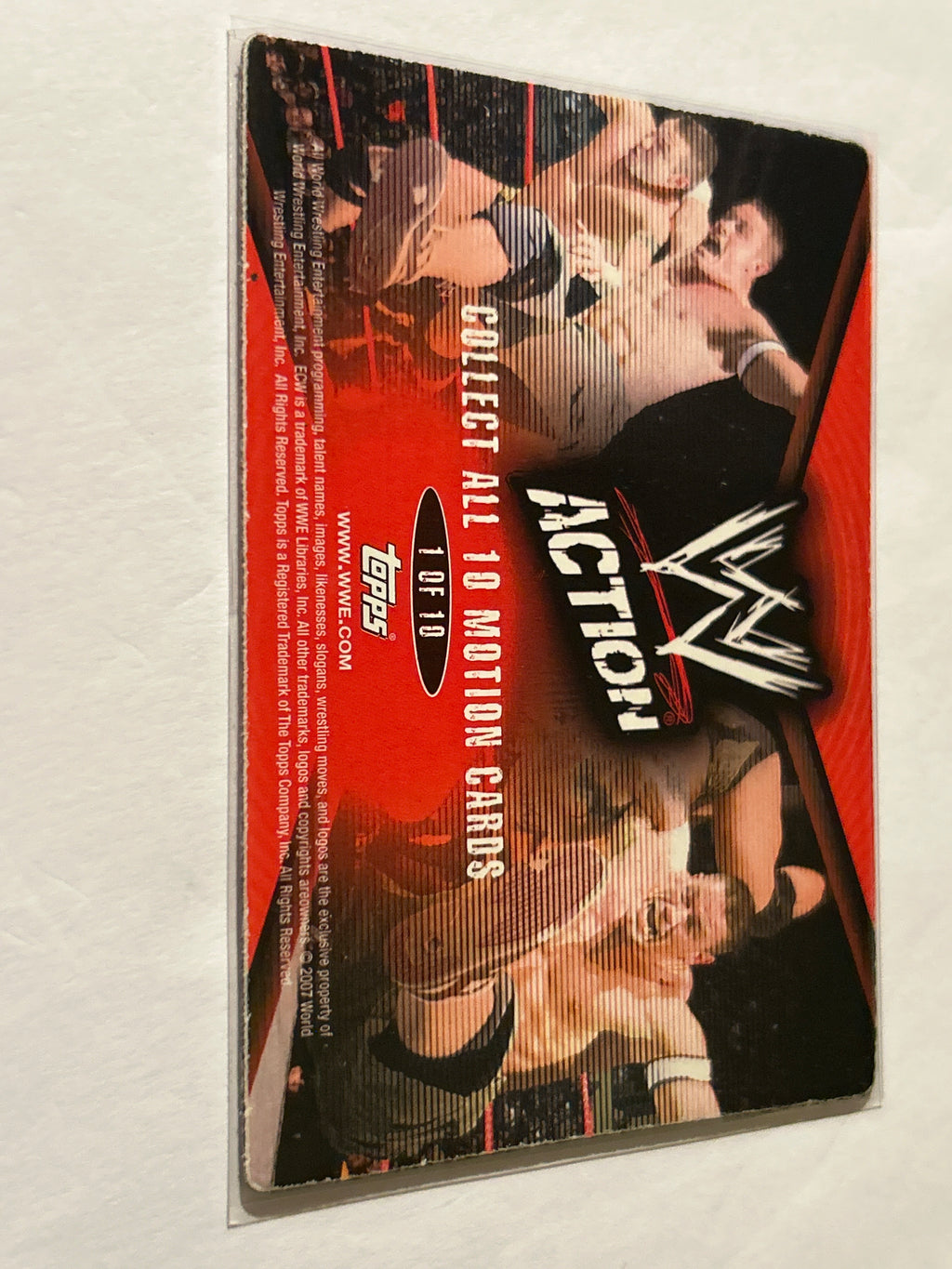 2007 Topps WWE John Cena #1 Motion Card
