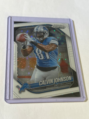 2025 Panini Prizm - Calvin Johnson #111 White Disco Prizm
