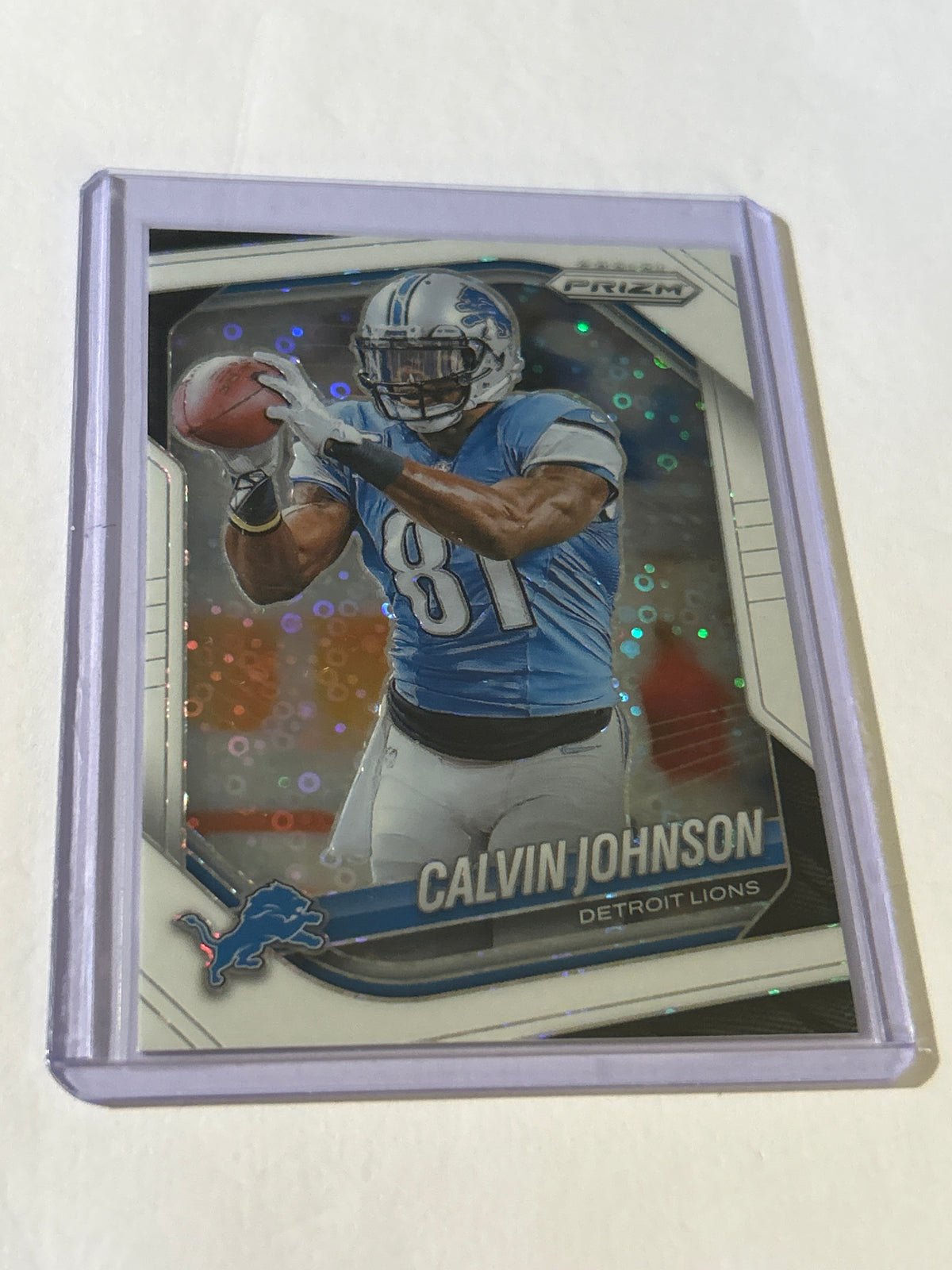 2025 Panini Prizm - Calvin Johnson #111 White Disco Prizm