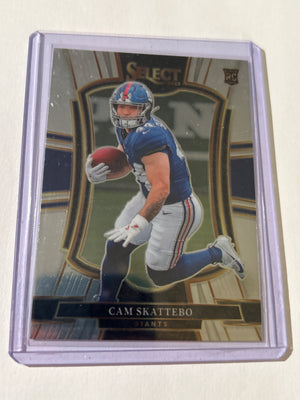 2025 Panini Select - Premier Level Cam Skattebo #195 (RC)