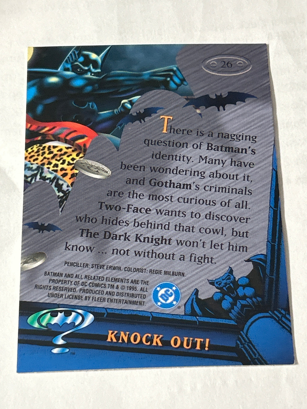 Batman vs. Two‑Face – Knock Out! Metal Card