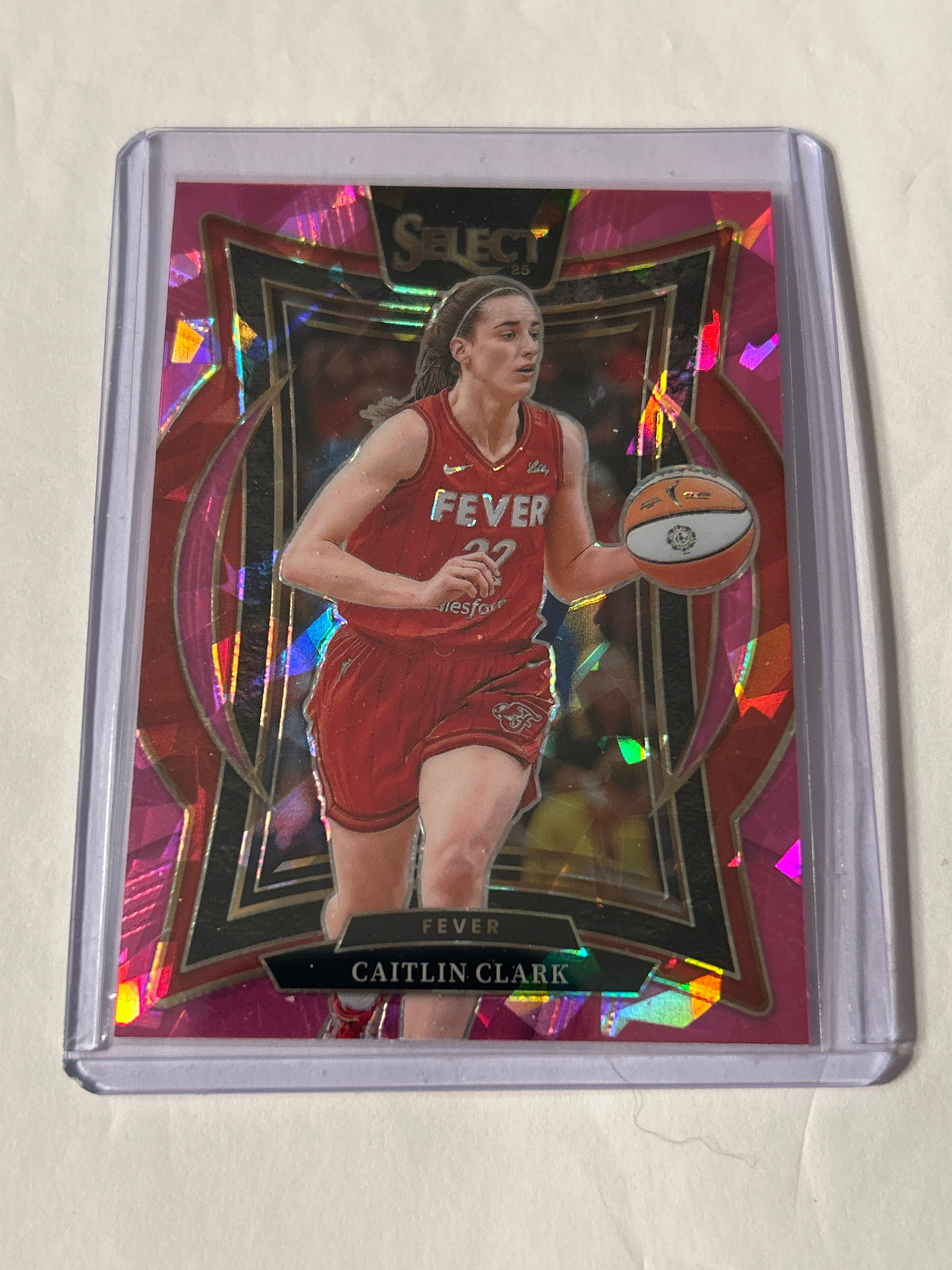 2025 Panini Select WNBA Caitlin Clark Concourse #41 Pink Ice Prizm Indiana Fever