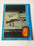 1977 Topps Star Wars Series 1 Blue #35 Luke and Han as Stormtroopers (Movie Facts Back)