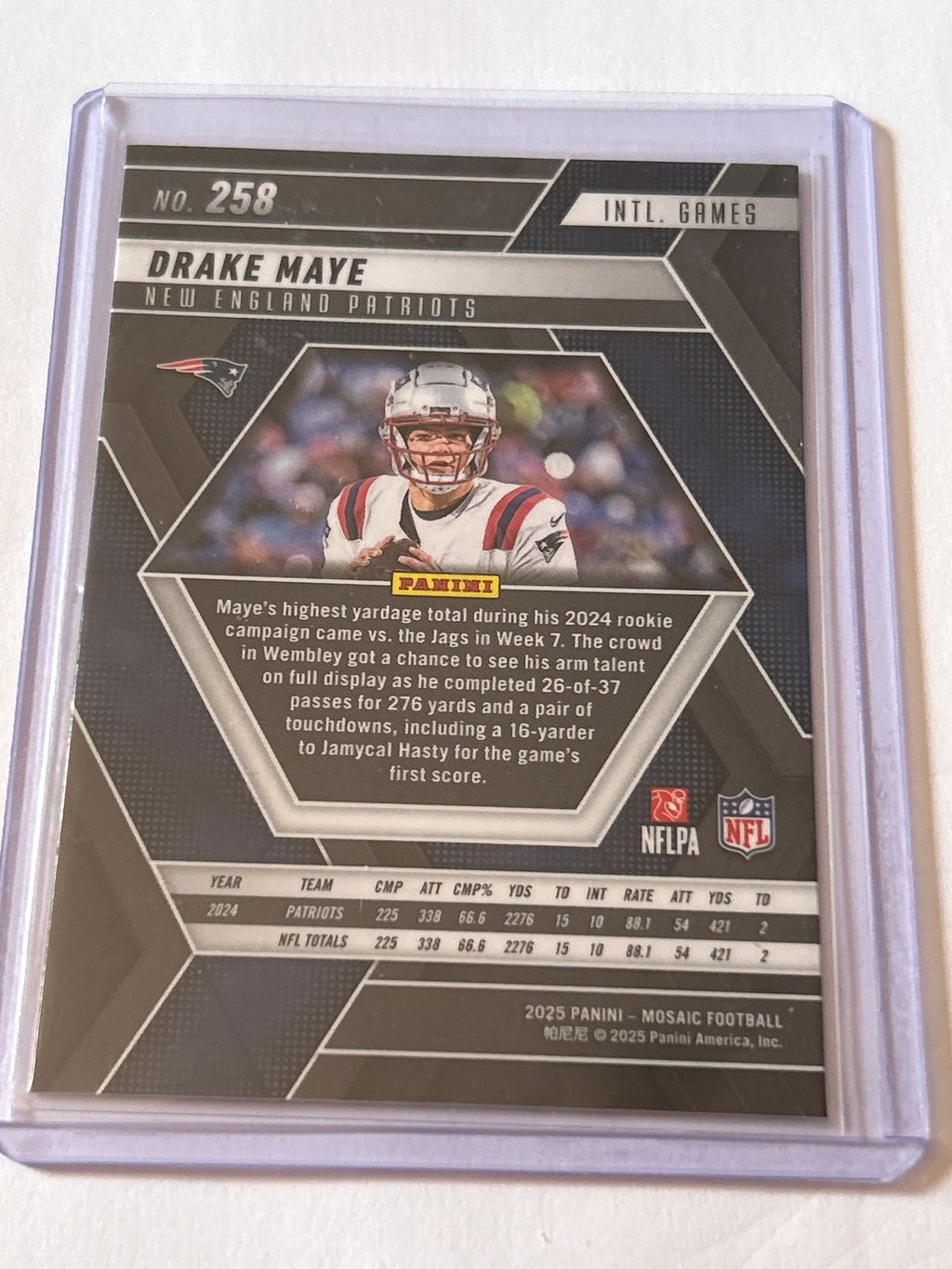2025 Panini Mosaic - International Games Drake Maye #258