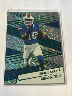 2025 Panini Revolution - Khalil Shakir #6 Green Storm 654/699