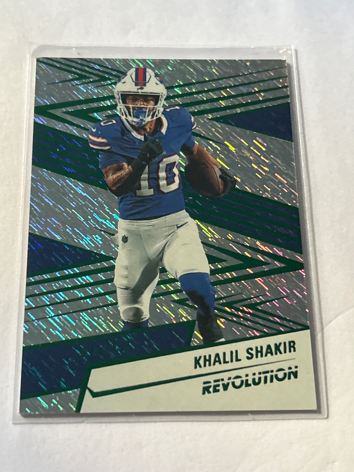 2025 Panini Revolution - Khalil Shakir #6 Green Storm 654/699