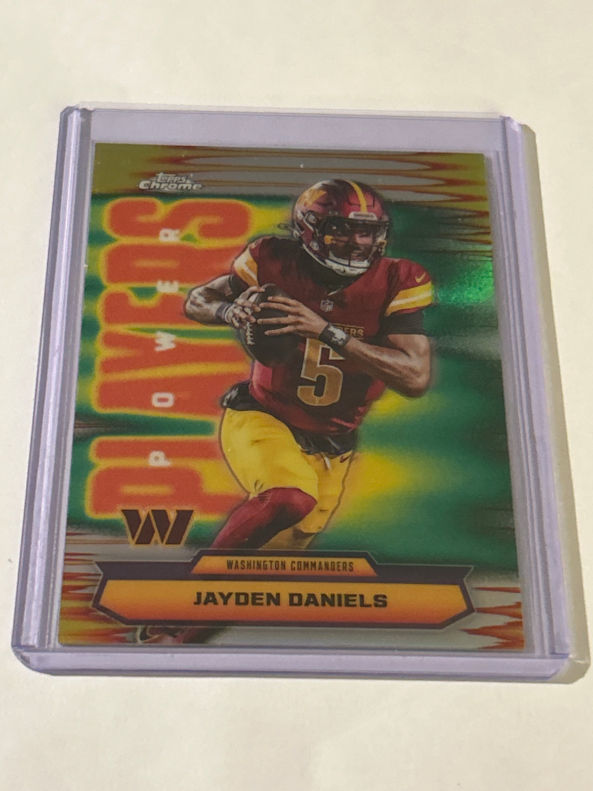 2025 Topps Chrome - Power Players Jayden Daniels #PP-3 Refractor