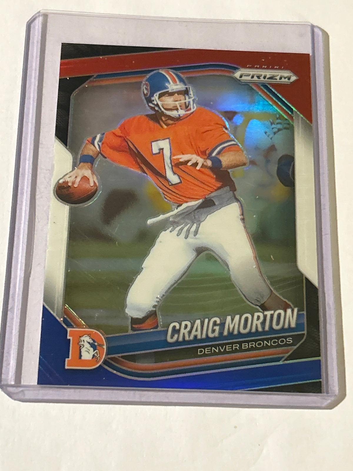 2025 Panini Prizm - Craig Morton #15 Red White & Blue Prizm