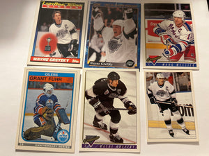 Hockey Legends 6 Card Lot 4 Wayne Gretzky Mark Messier Grant Fuhr Kings Oilers Rangers 1990s