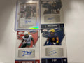 Football Autograph 4 Card Lot Jonas Sanker Prizm Significant Signatures (RC) Auto Saints Sage Autos