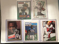 Football 5 Card Lot Bo Jackson 1991 Fleer All Pro Lawrence Taylor Topps All Pro Greg Jennings (RC) Santana Moss