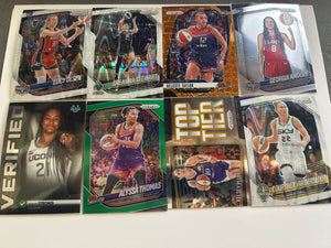 Panini Prizm WNBA 8 Card Lot Breanna Stewart Alyssa Thomas Green Prizm Kelsey Plum Sarah Strong Bowman Verified Lucy Olsen (RC)
