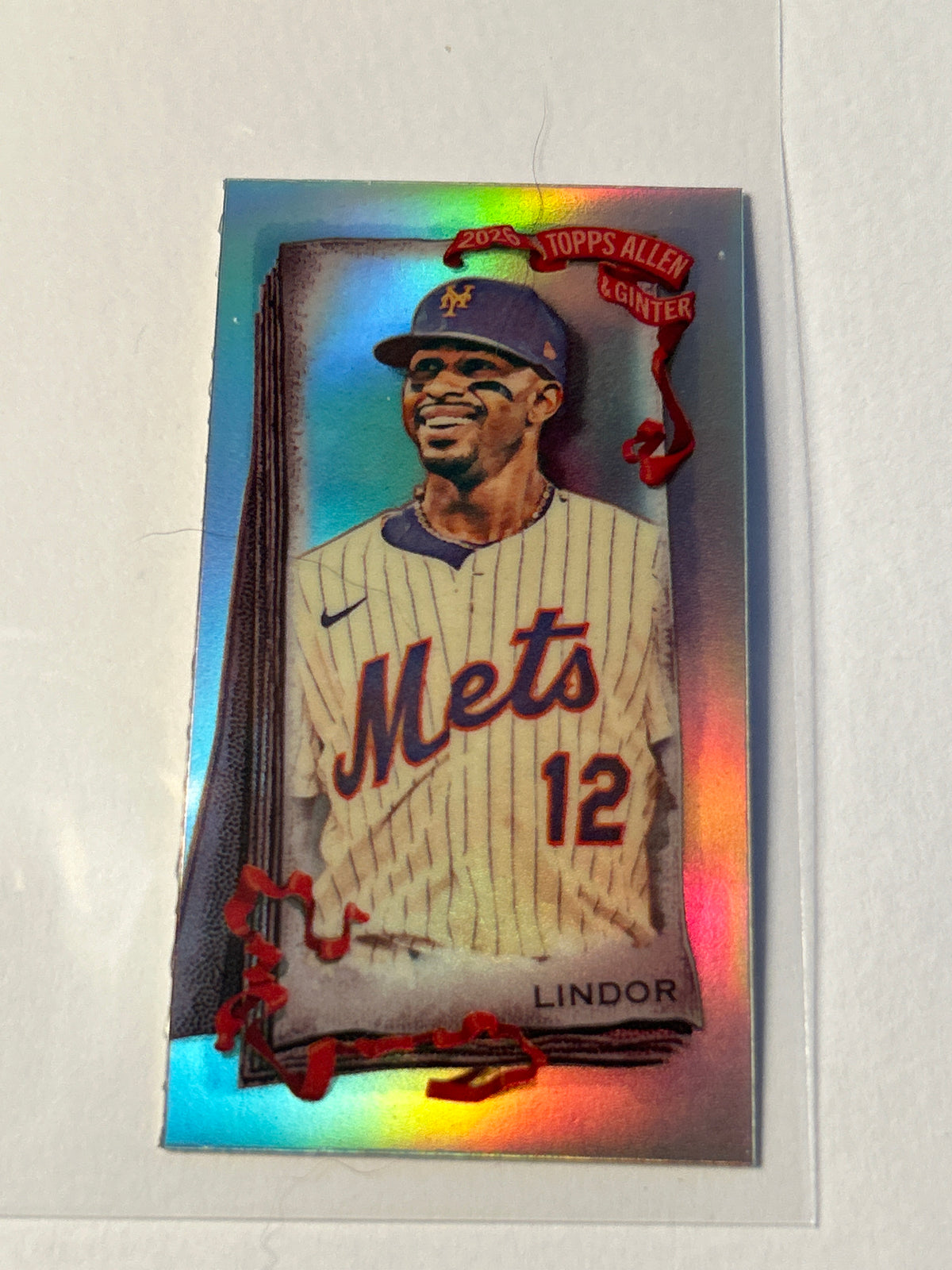 2026 Topps Allen & Ginter Francisco Lindor Mini Foil Parallel #1 New York Mets