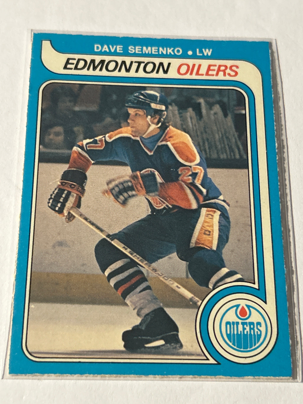 O-Pee-Chee 1979-80 Dave Semenko #371 Edmonton Oilers NHL Hockey Card