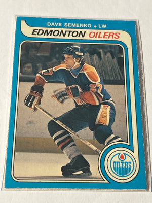 O-Pee-Chee 1979-80 Dave Semenko #371 Edmonton Oilers NHL Hockey Card