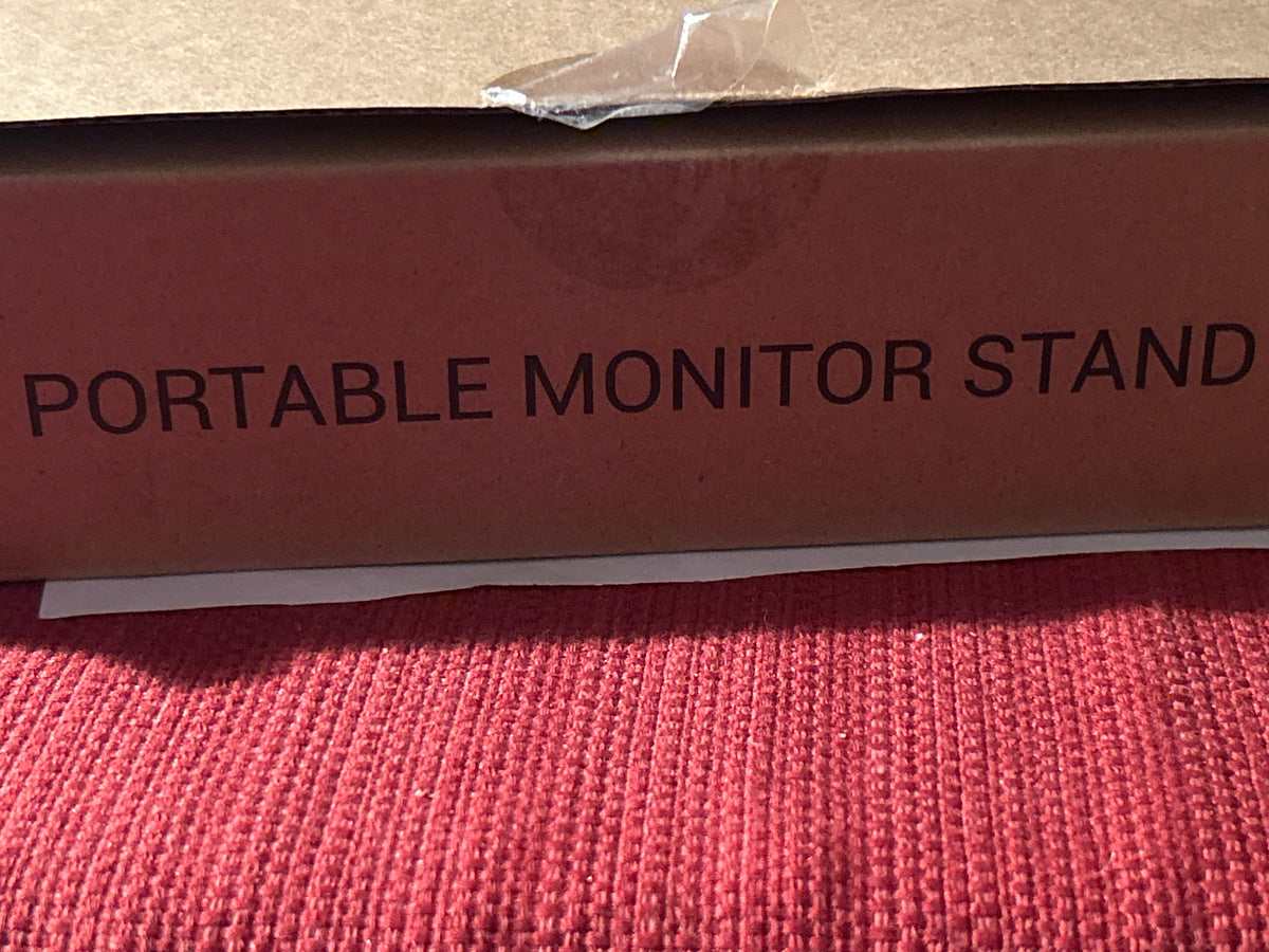 Portable Monitor Stand & Tablet - Adjustable, Foldable, Black