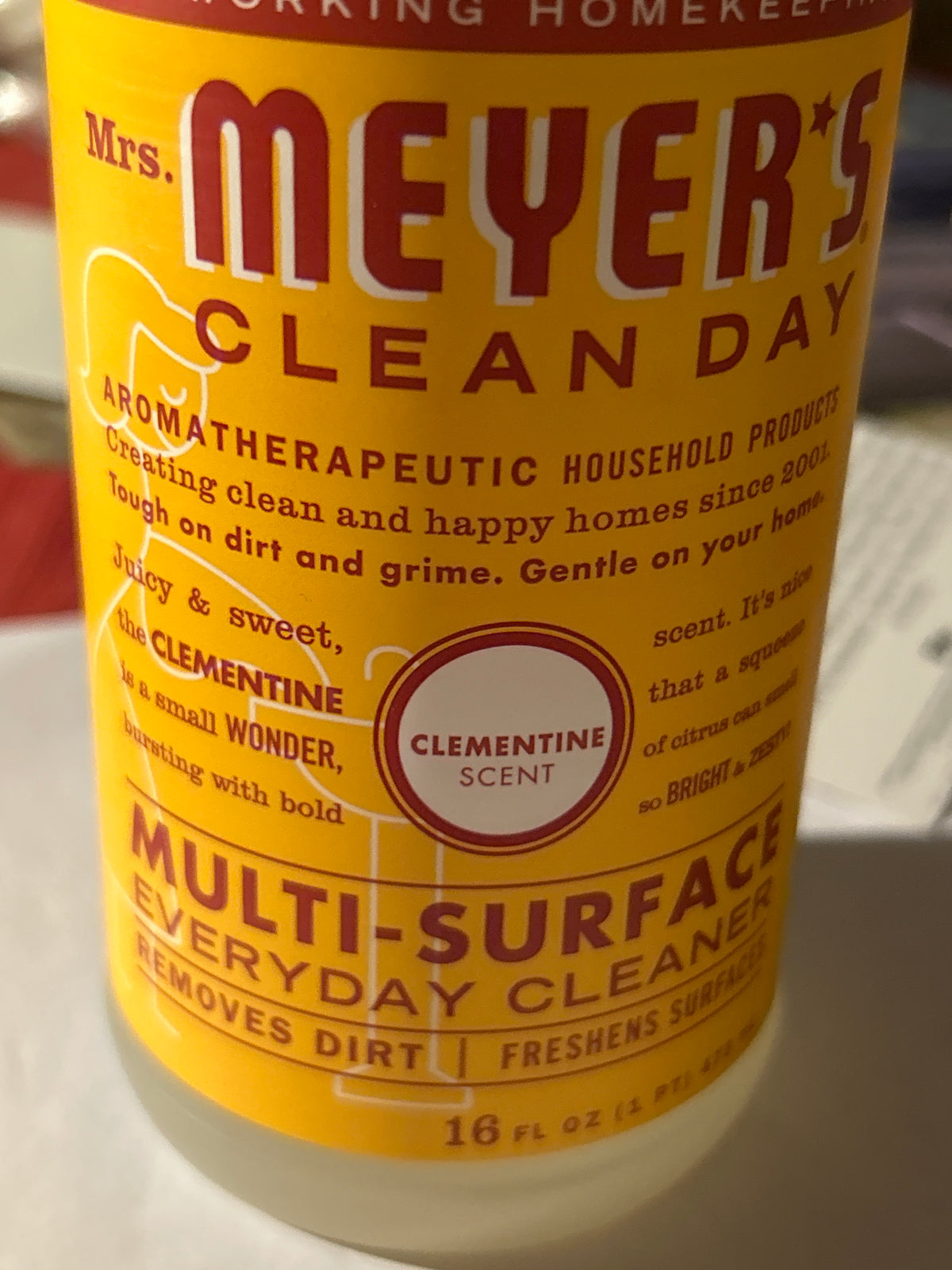 Mrs. Meyer’s Clean Day Multi‑Surface Cleaner – Clementine – 16 fl oz