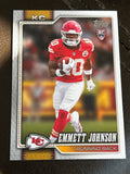 2026 Topps Emmett Johnson RC Rookie Card Kansas City Chiefs RB