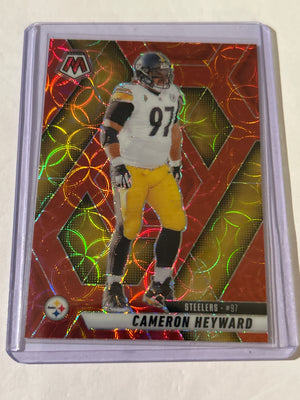 2025 Panini Mosaic - Cameron Heyward #172 Red Scope Prizm