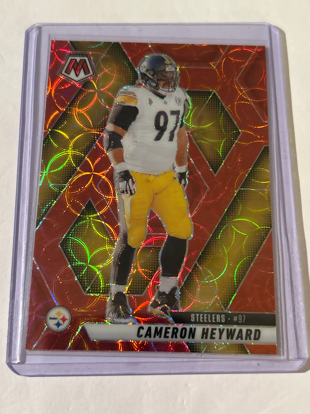 2025 Panini Mosaic - Cameron Heyward #172 Red Scope Prizm
