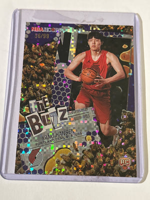 Yang Hansen 56/99 The Buzz Parallel 2025-26 NBA Hoops (RC)