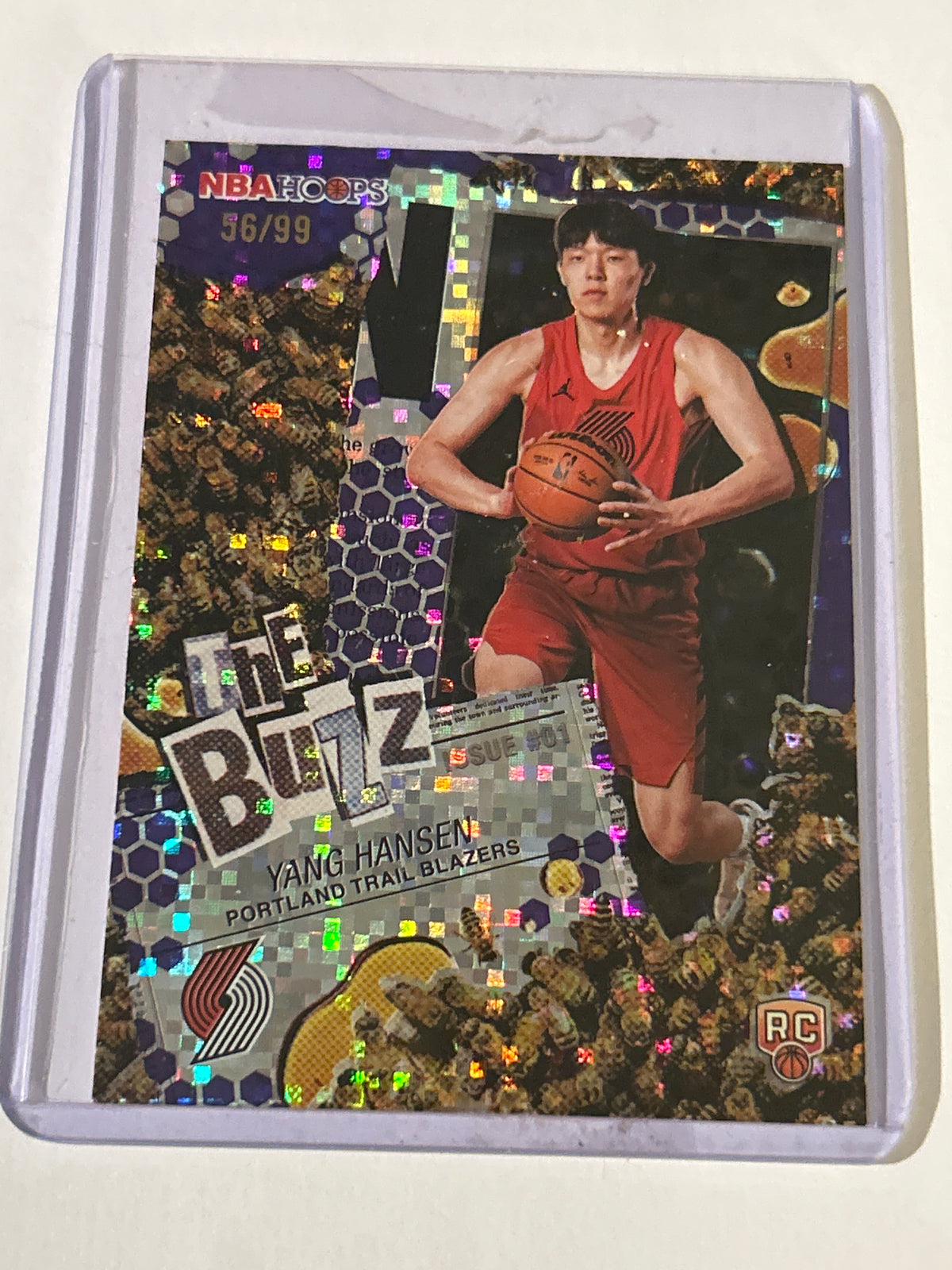 Yang Hansen 56/99 The Buzz Parallel 2025-26 NBA Hoops (RC)