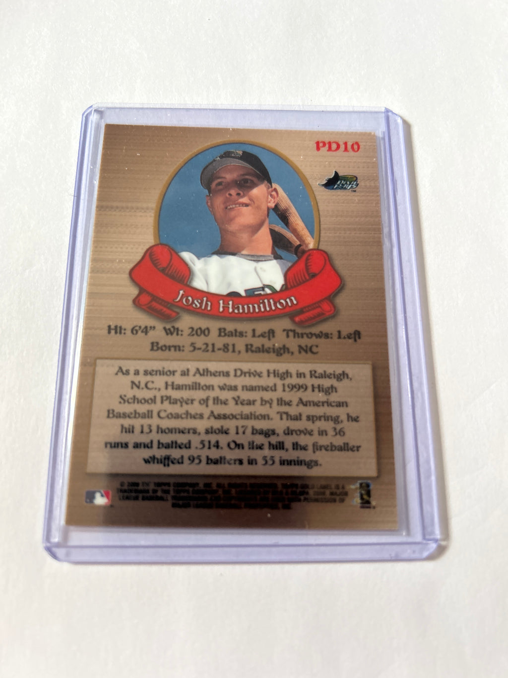 2000 Topps Gold Label - Prospector's Dream Josh Hamilton #PD10