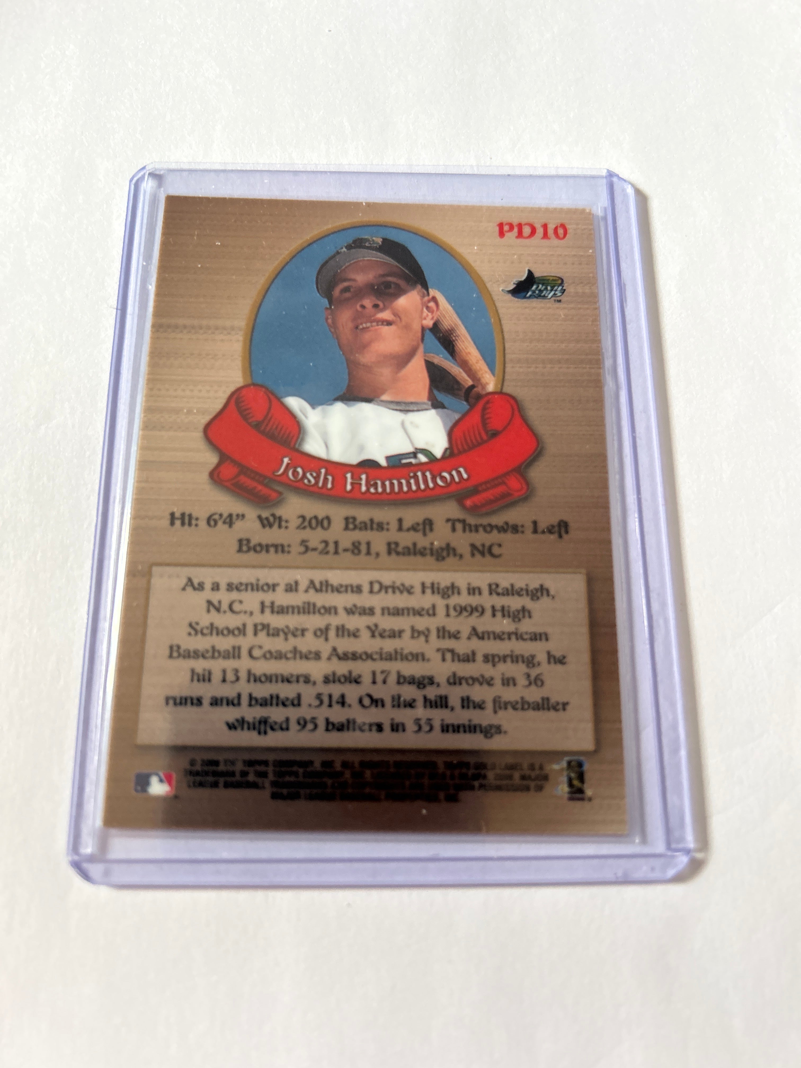 2000 Topps Gold Label - Prospector's Dream Josh Hamilton #PD10