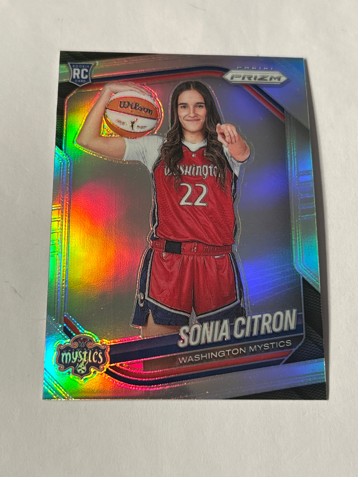 2025 Panini WNBA Prizm Sonia Citron Silver Prizm Rookie Card (RC) Mystics