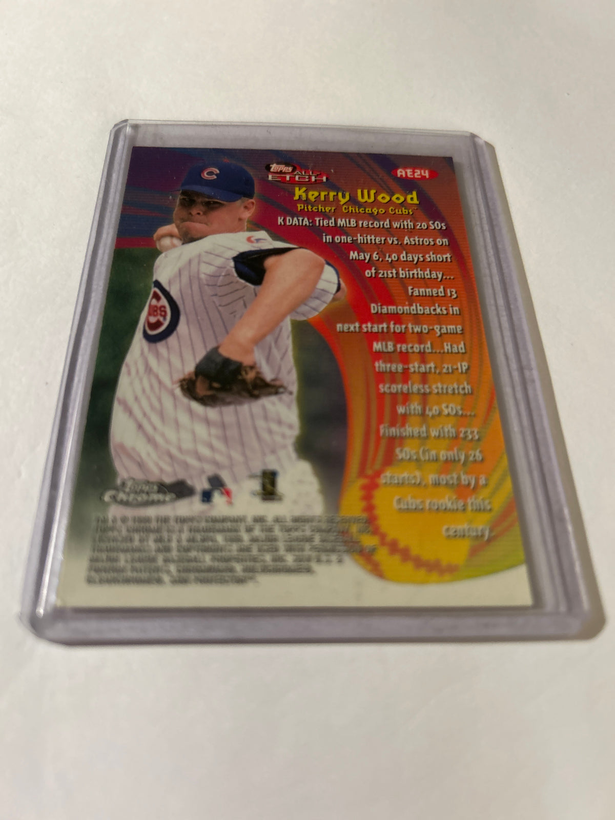 1999 Topps Chrome - All-Etch Kerry Wood #AE24