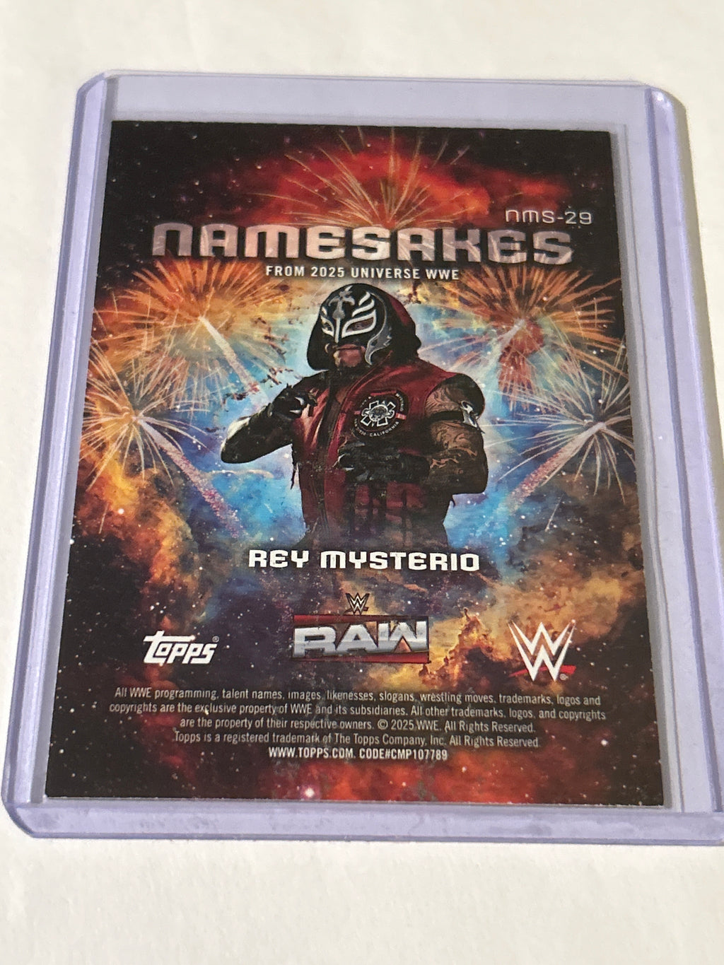 2025 Topps Universe WWE - Namesakes Rey Mysterio #NMS 29